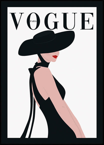 Afiche de moda elegante de París