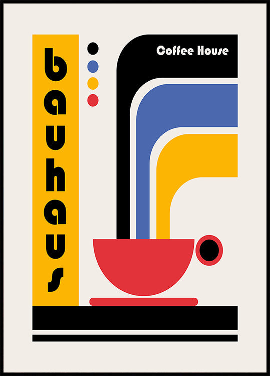 Póster Cafetería Bauhaus