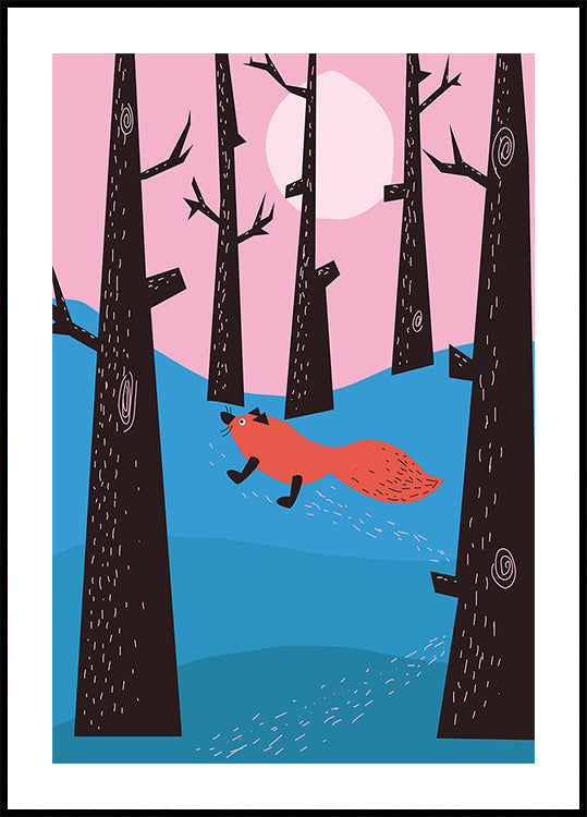 Zorro de invierno Póster