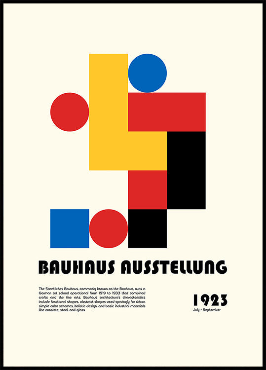 Ausstellung de la Bauhaus Póster