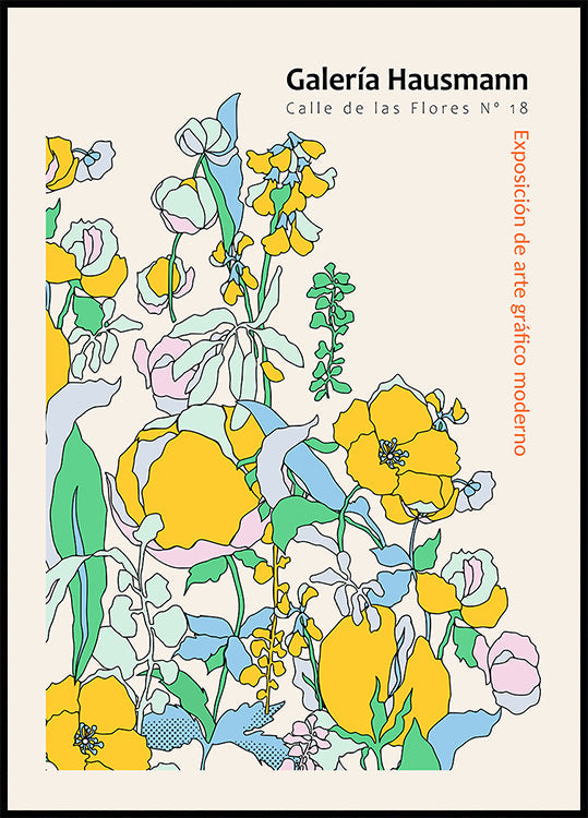 Exhibition of modern graphic art Madrid Plakat