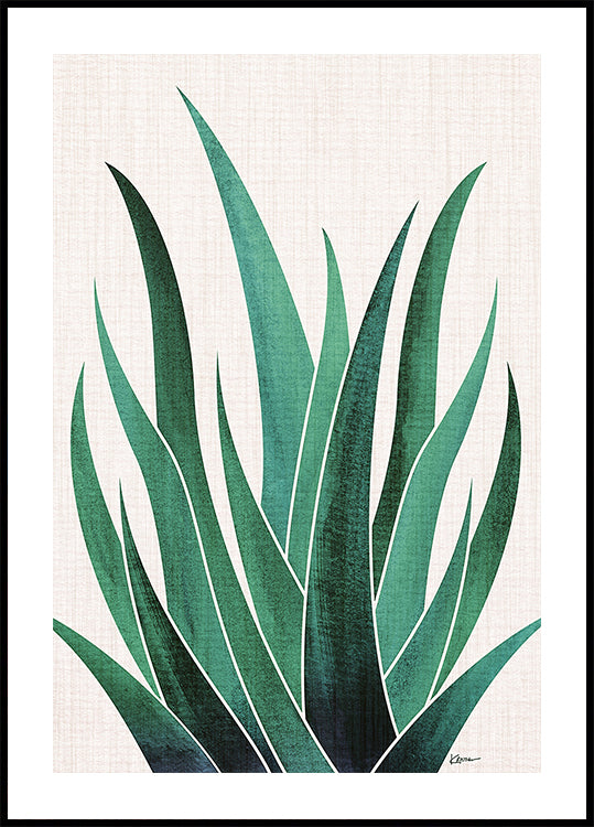Póster Cactus de agave del desierto
