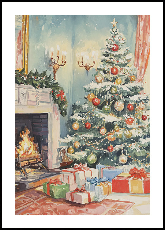Póster Salón navideño