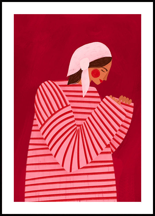 La mujer de las rayas rojas