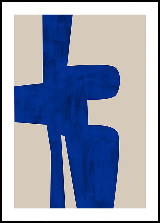 Forma de armonía azul Póster