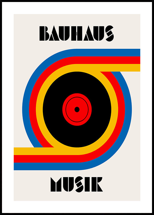 Póster de vinilo musical Bauhaus