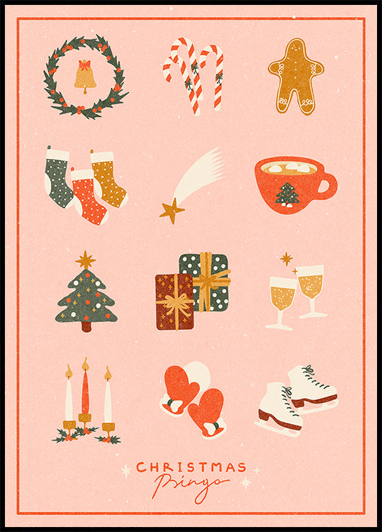 Bingo de Navidad Póster