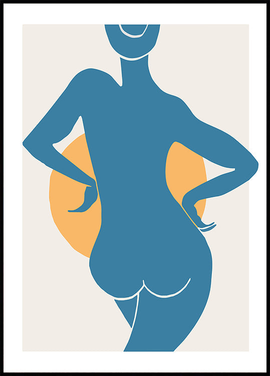 Mujer azul Póster