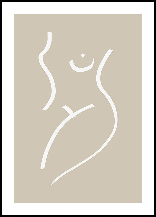 Póster Arena del bosquejo del cuerpo