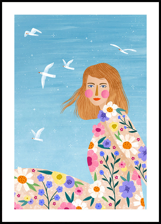 Brisa floral Póster