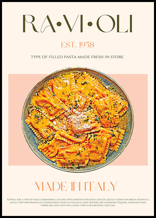 Delicia de ravioles Póster