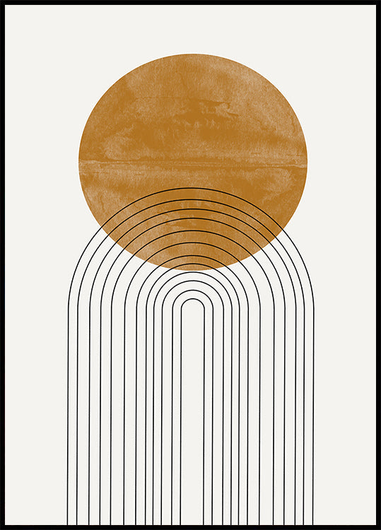 Ecos del arco dorado Póster