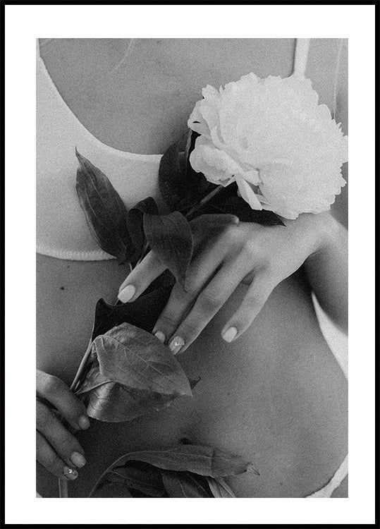 Woman with Flower Plakat - Posterbox.dk