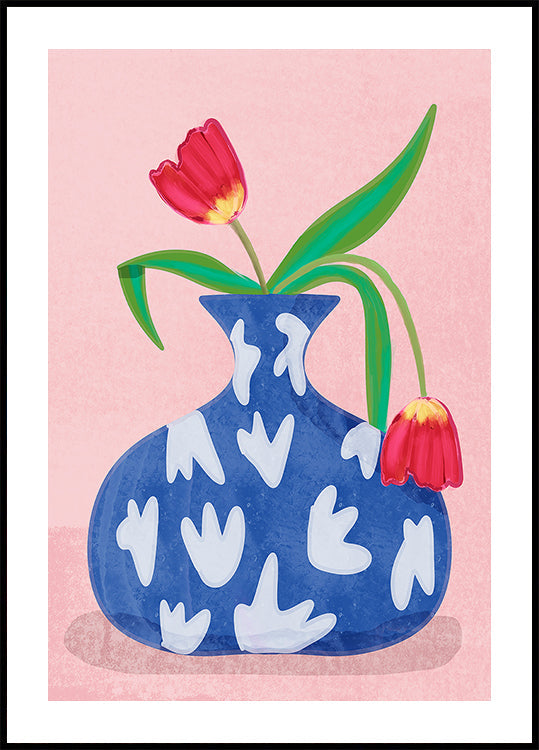 Póster Tulipán en florero