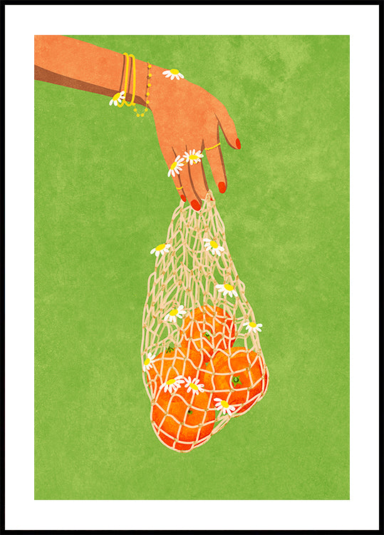 Póster Naranjas frescas