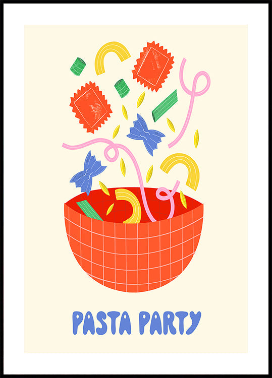 Fiesta de pasta Póster