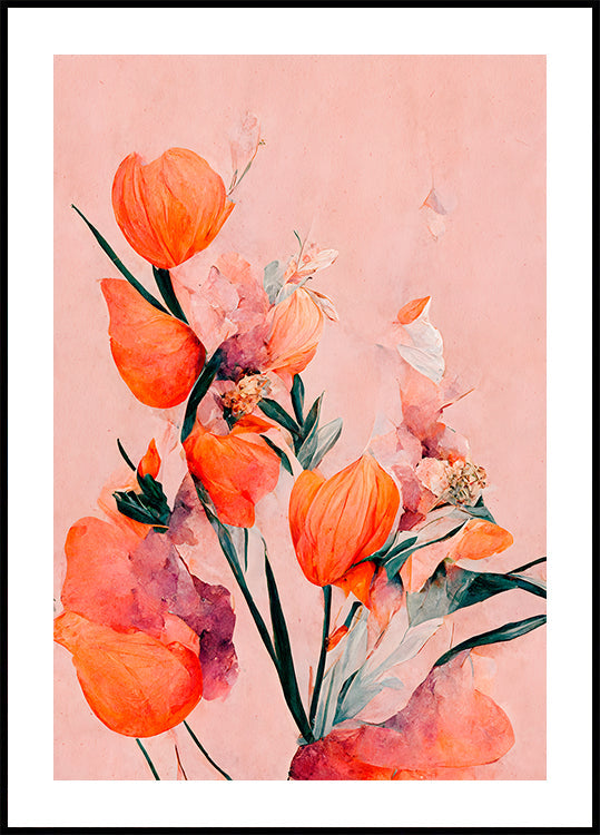 Pétalos y elegancia Póster