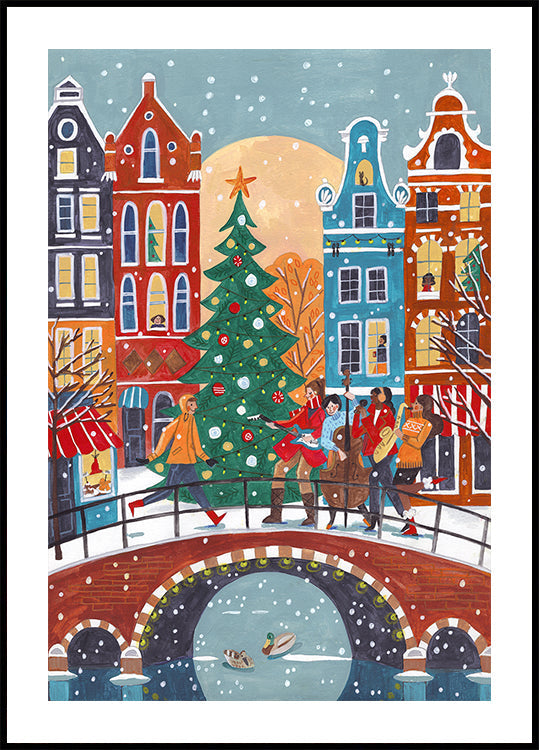 Póster Nevadas en Amsterdam