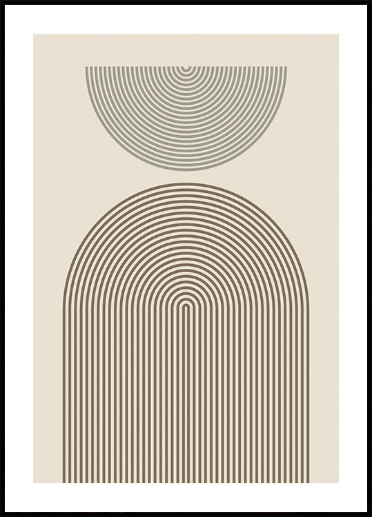 Geometría de arco moderna Póster