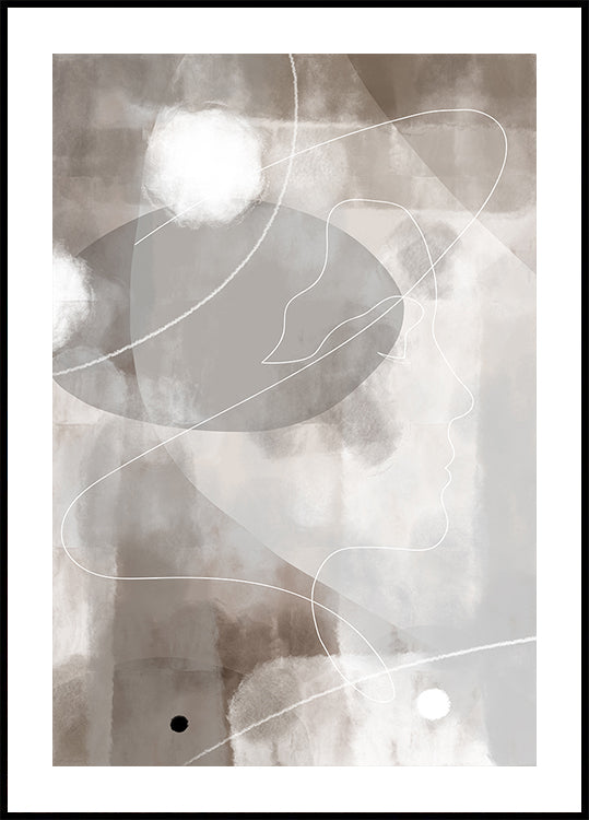 Perfil abstracto Póster