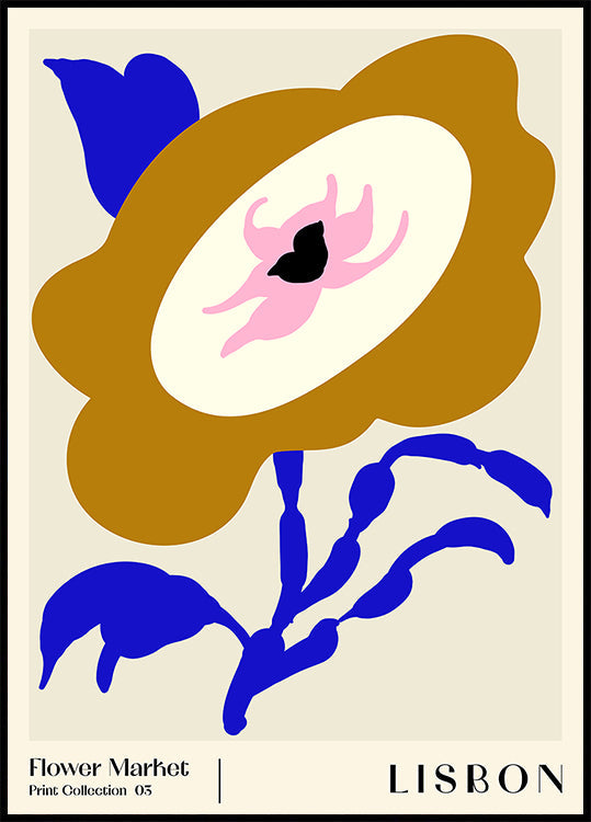 Mercado de las Flores. Póster Lisboa