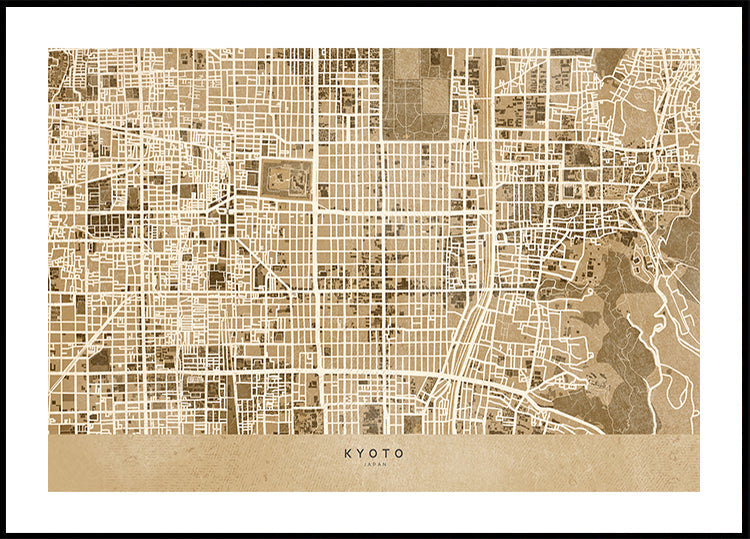 Mapa sepia de Kioto (NUEVO)