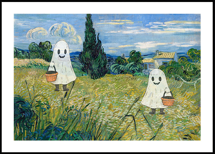 Paisaje de Halloween Póster