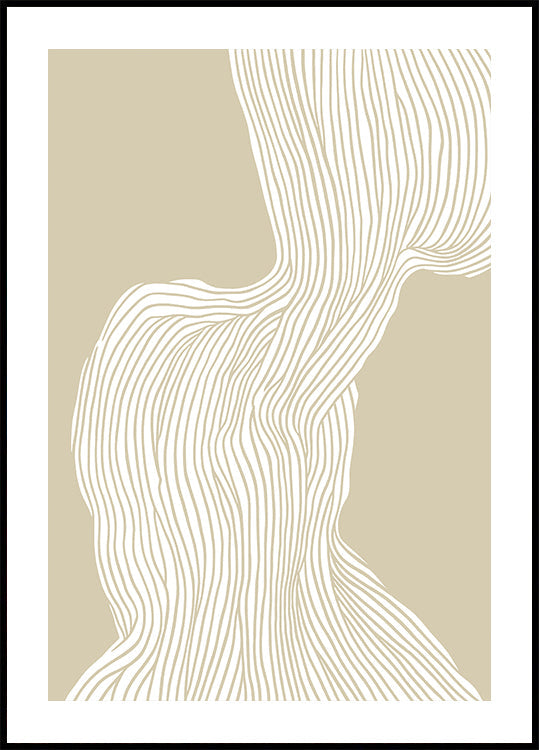 Paisaje lineal que fluye Póster