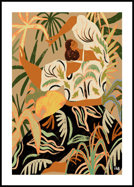 Abrazo de la naturaleza Póster