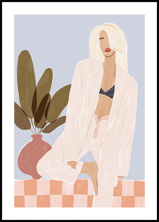 Demasiado vago para hacer yoga Póster