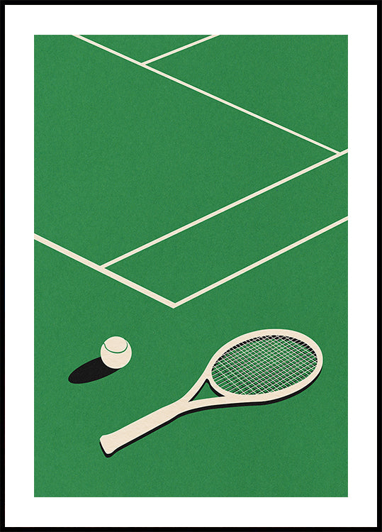 Club de tenis sobre césped Rosi Feist Póster