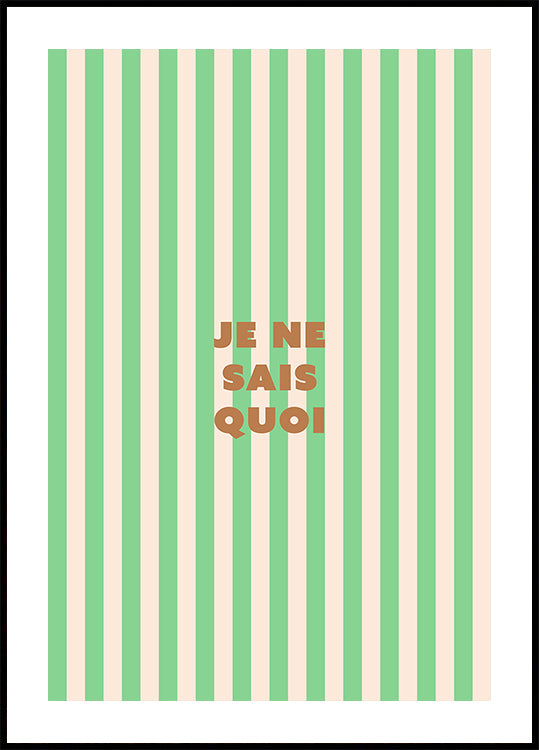 je ne sais quoi Póster