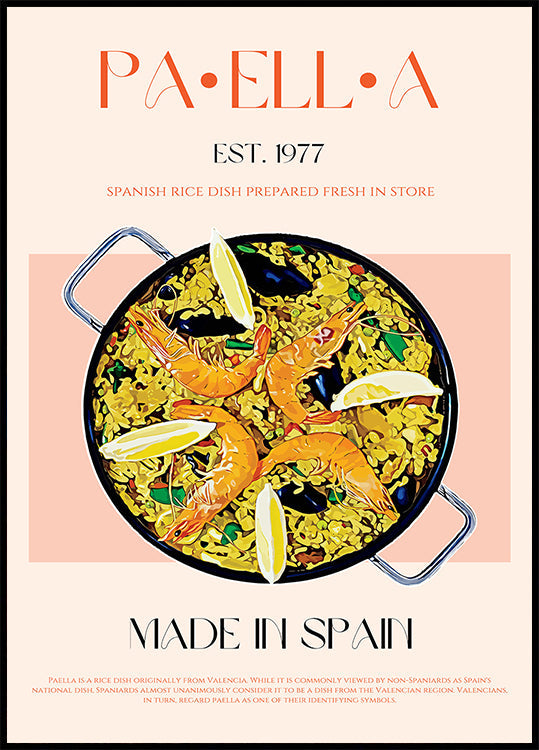 Perfección de paella Póster