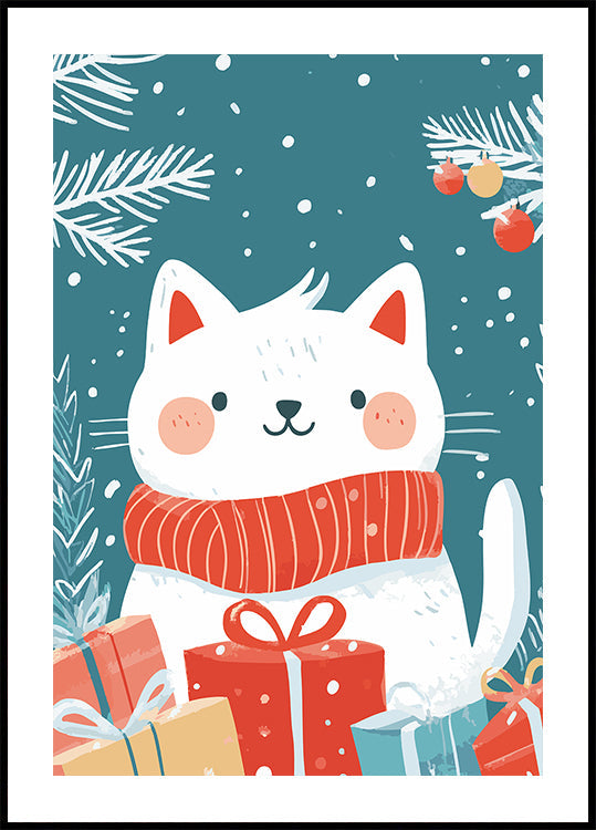 Gato de Navidad Póster