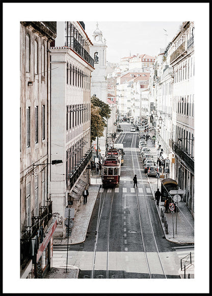 Cartel de la calle del tranvía de Lisboa