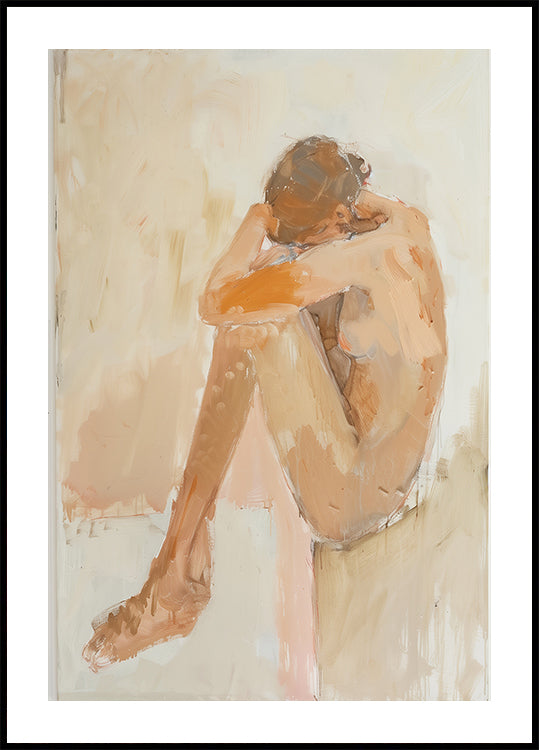 Póster Mujer en el baño