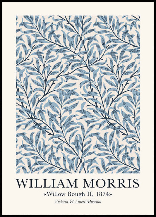 Póster de la rama de sauce de William Morris 