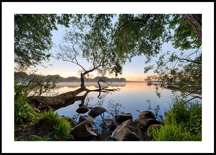 Póster Vista al lago