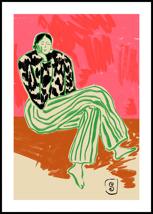 Retrato de mujer tranquila