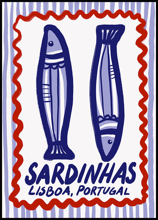 Delicias de sardinas de Lisboa Póster