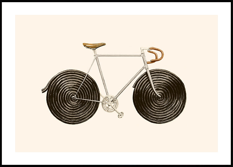Bicicleta de regaliz Póster