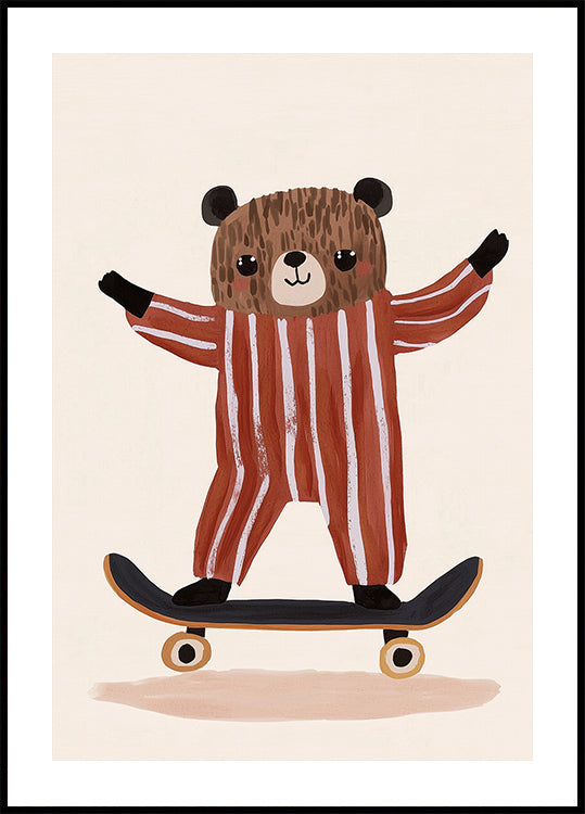 Alegría del oso patinador