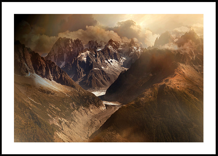 Mont Blanc masivo Póster