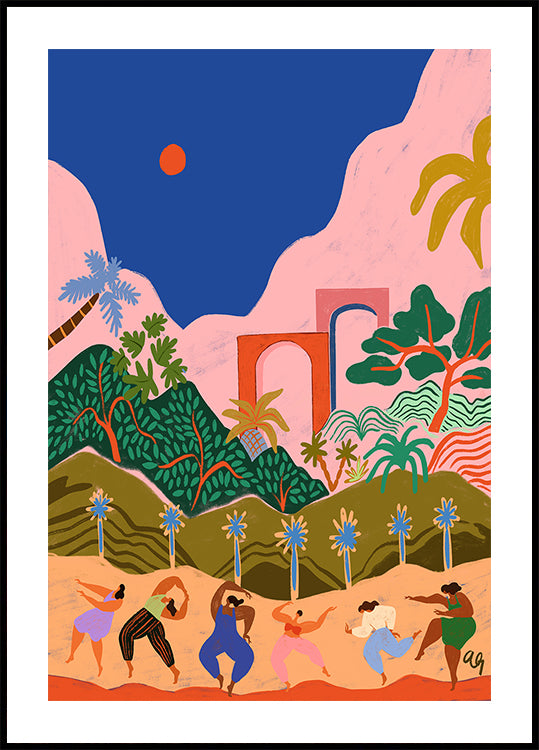 Bailando en el paraíso Póster