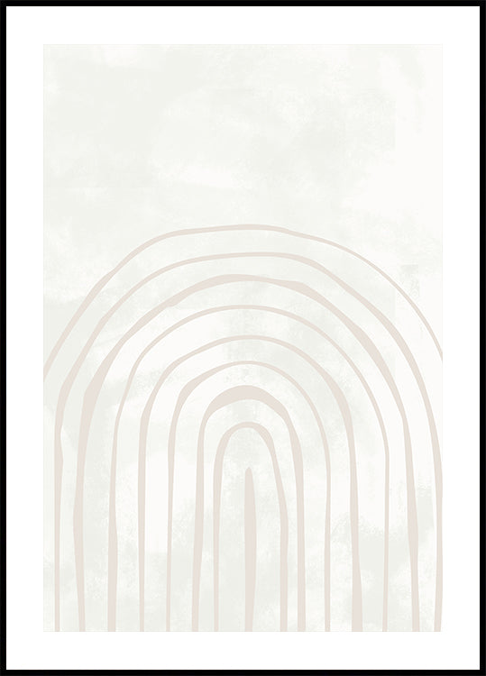 Arco unidireccional cerca No.4 Póster
