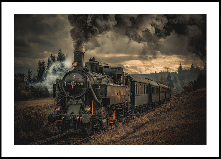 Póster Tren buscador de oro