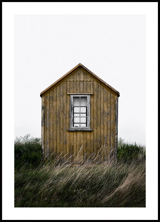 Póster Cabaña en la playa