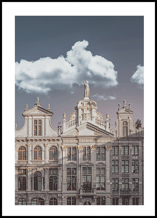 Buildings in Brussels Plakat - Posterbox.dk