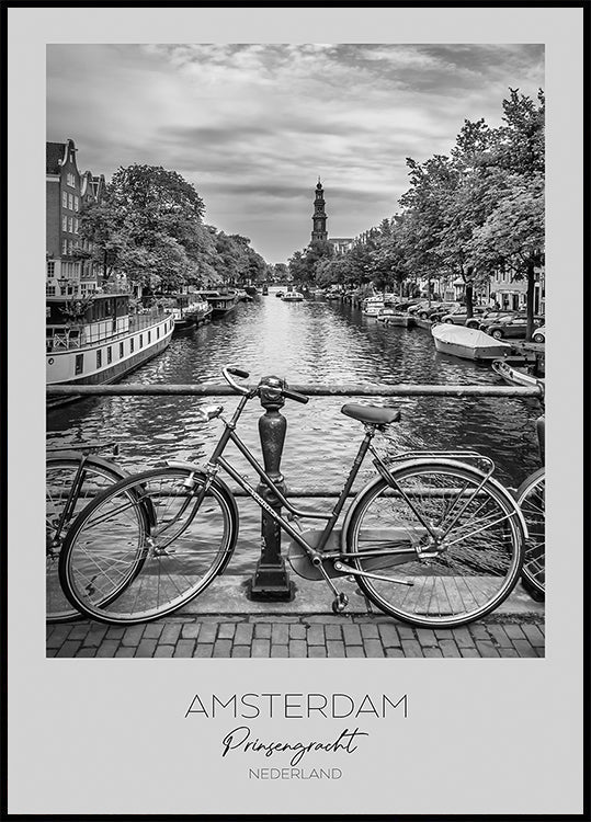 En foco: AMSTERDAM Prinsengracht Póster