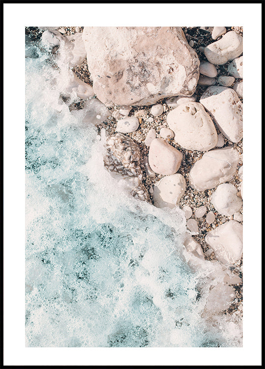 Ocean and Pebbles Plakat - Posterbox.dk